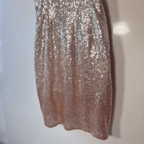 Lulus SXL Silver & Pink Ombre Sequin Slip Dress Party Cocktail Formal Sexy Prom - Picture 7 of 10
